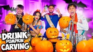 DRUNK PUMPKIN CARVING CONTEST W/ BLESIV & FABIO!  *DIRTY QUESTIONS ONLY*