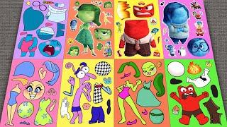 Inside Out 2  Disgust, Anger, Sadness, Joy, Fear are pregnant - Decorate with Sticker Book