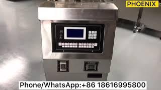 Auto-lift basket open deep fryer with oil filter from China factory