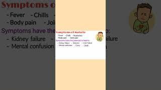 Symptoms of Malaria Fever, Signs and Symptoms of Malaria, You tube shorts, Medical shorts