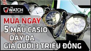 Mua Ngay 5 Mẫu Đồng Hồ Nam Casio Dây Da Chính Hãng Giá Dưới 3 Triệu Đồng | Đồng Hồ The Watch