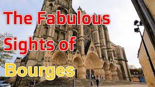 Beautiful Bourges and very impressive St Etienne's Cathedral. France. November, 2022