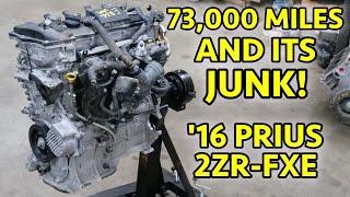 2016 Toyota Prius Engine Fails @ Just 73,000 Miles. I Thought These Were Good! Full 2ZR-FXE Teardown