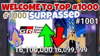 TOYOTA ENTERS THE TOP #1000 🟣!! 16M!!