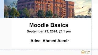 Moodle Basics