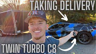 TAKING DELIVERY OF A TWIN TURBO C8 CORVETTE | @WIDEBODY NATION  TWIN TURBO C8 IS CRAZY| Must See!