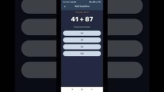 Math quiz application. earning application
