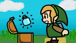 Finding a bottle in Zelda be like: