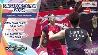 Singapore Open 2024 – Chen / Jia  vs Liu / Tan – SF WD Full Highlights