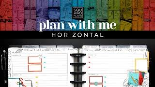 Plan with Me :: Rock, Paper, Scissors Planner Theme :: Classic Happy Planner Horizontal Layout