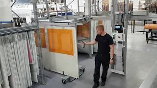 Semi-Automatic Flexo Stereo Storage forhandling up to 8 stereos in one operation by bcm transtech as