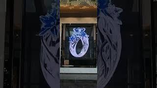 Led holographic screen for advertising