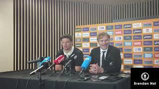 ALL BLACKS:  Bledisloe 1 Post match press conference:  Scott Robertson and Scott Barrett