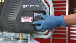 Start-Up Checklist for the Fortress 27-Gallon Oil Free Compressor