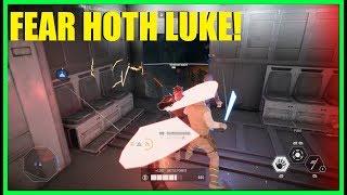 Star Wars Battlefront 2 - Hoth skin Luke is OP on Kashyyyk! | All Villains fear Luke!