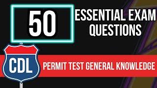 Florida CDL Permit Test General Knowledge Questions and Answers 2024 (FL Practice Written Exam)