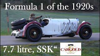 Mercedes Benz SSK Driving, 1929, W06, 7.7 litre straight six sound ! Report by Stefan Luftschitz