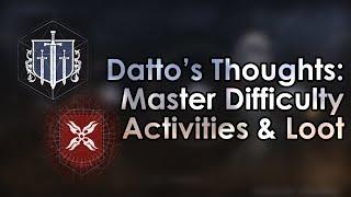 Destiny 2 Shadowkeep: Datto's Thoughts on Master Difficulty Activities & Their Loot