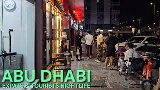 ABU DHABI Winter Walk: "Simple Nightlife of Tourists & Expats" (2.11.25: 4K-UHD)