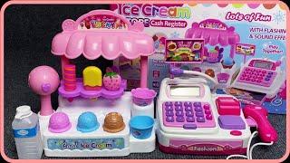 Ice-Cream Store Cash Register Set Satisfying with Unboxing Compilation Toys ASMR