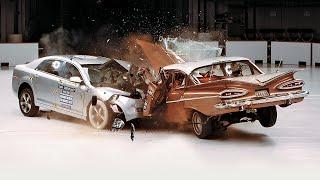 1959 Chevrolet Bel Air vs. 2009 Chevrolet Malibu IIHS crash test