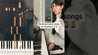 Ranking MEME songs on the piano ‍️ | VCPiano | Piano Tutorial | Piano Cover