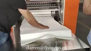 4 lines V folding facial tissue paper making machine