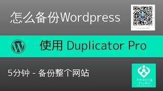 2021如何怎么备份WORDPRESS网站，使用DUPLICATOR PRO 备份WORDPRESS网站，HOW TO USE DUPLICATOR PRO BACKUP WORDPRESS