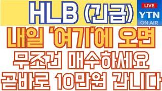 HLB 에이치엘비 매수 매도 주가전망 - 긴급) 내일 '여기'에 오면 무조건 매수하세요! 곧바로 10만원 갑니다!