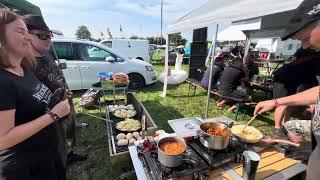 Wacken 2024. Campingplatz Frühstück 