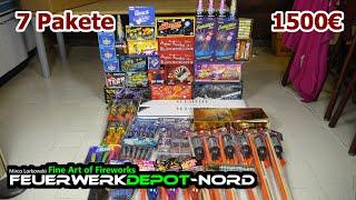 Feuerwerkdepot Nord Unboxing Silvester 2024/25 | 1500€ | 7 Pakete |