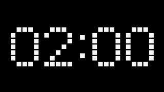 Simple 2 minute Countdown ( v 406 ) Clock TIMER with sound/music effects HD 4k