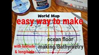 Physiography of the ocean floor|ocean bathymetry#oceanography #geography #worldmap