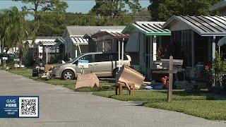 Florida mobile home residents getting eviction notices on top of storm damage