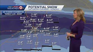 Winter storm arrives today - Here's the timeline, and new possible ice and snow totals