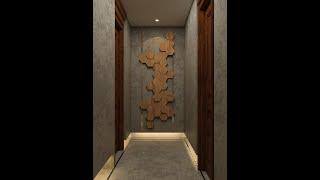 How to Make a Hexagon Design 3D Wall Panel, Wooden Hexagon, Honeycomb Wood, Hexagon Wall Art Panels