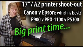 Epson vs Canon. What's the best 17 inch printer for you? P900 vs PRO-1100 vs P5300 [P5370]