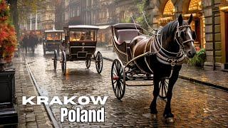 Krakow Winter Walking Tour of Poland in 4K HDR