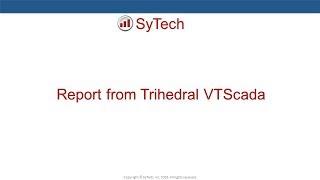 XLReporter report from Trihedral VTScada