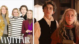 Saoirse Ronan, Timothée Chalamet, Laura Dern & Greta Gerwig Break Down a Scene from 'Little Women'