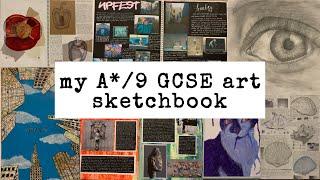 GCSE Art A*/9 Sketchbook Tour | How I got an A*/9 in GCSE Art 