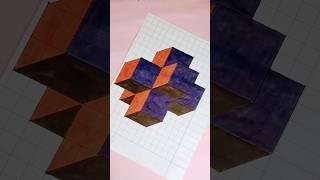 3D optical illusion. How to make the 3d optical illusion. #nice #viralvideo #vuralshort #beautiful