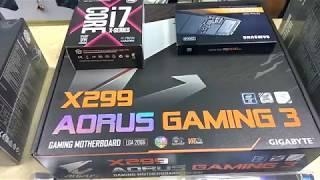 How to install intel CPU I7 7820x Motherboard Gigabyte X299 Gaming 7,  M 2 Samsung 250GB 960 EvO  Te