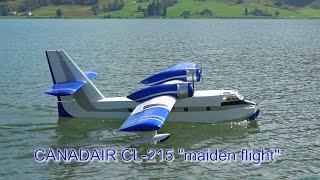 Canadair CL-215 scale 1/8 "maiden flight" Sihlsee Switzerland