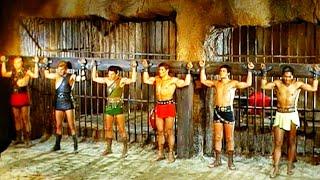 7 Rebel Gladiators (1965) ~ Dungeon Brawl Whipping Scene! Italian Peplum Classic | Roger Browne