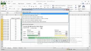 Excel color scale: Customizing the color scale format