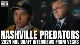 Egor Surin & Barry Trotz Discuss Nashville Predators Draft Surin in 1st Round of 2024 NHL Draft