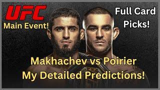 UFC 302 Makhachev vs Poirier - Full Card Detailed Predictions