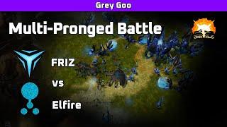 Grey Goo: Friz (Shroud) vs Elfire (Goo) - Multi-Pronged Battle