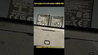 The difference between DJI Action 5 Pro Battery and Action 4 Battery #djiaction4 #djiaction5pro #액션5